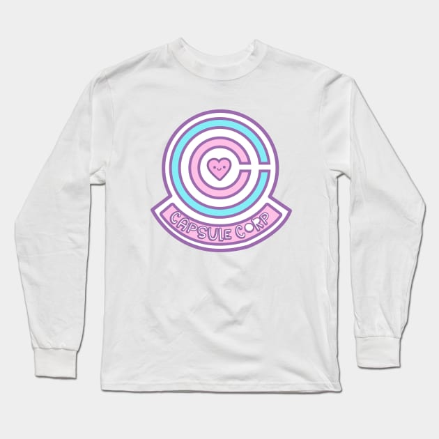 Capsule Corp Kawaii Long Sleeve T-Shirt by KawaiiLand